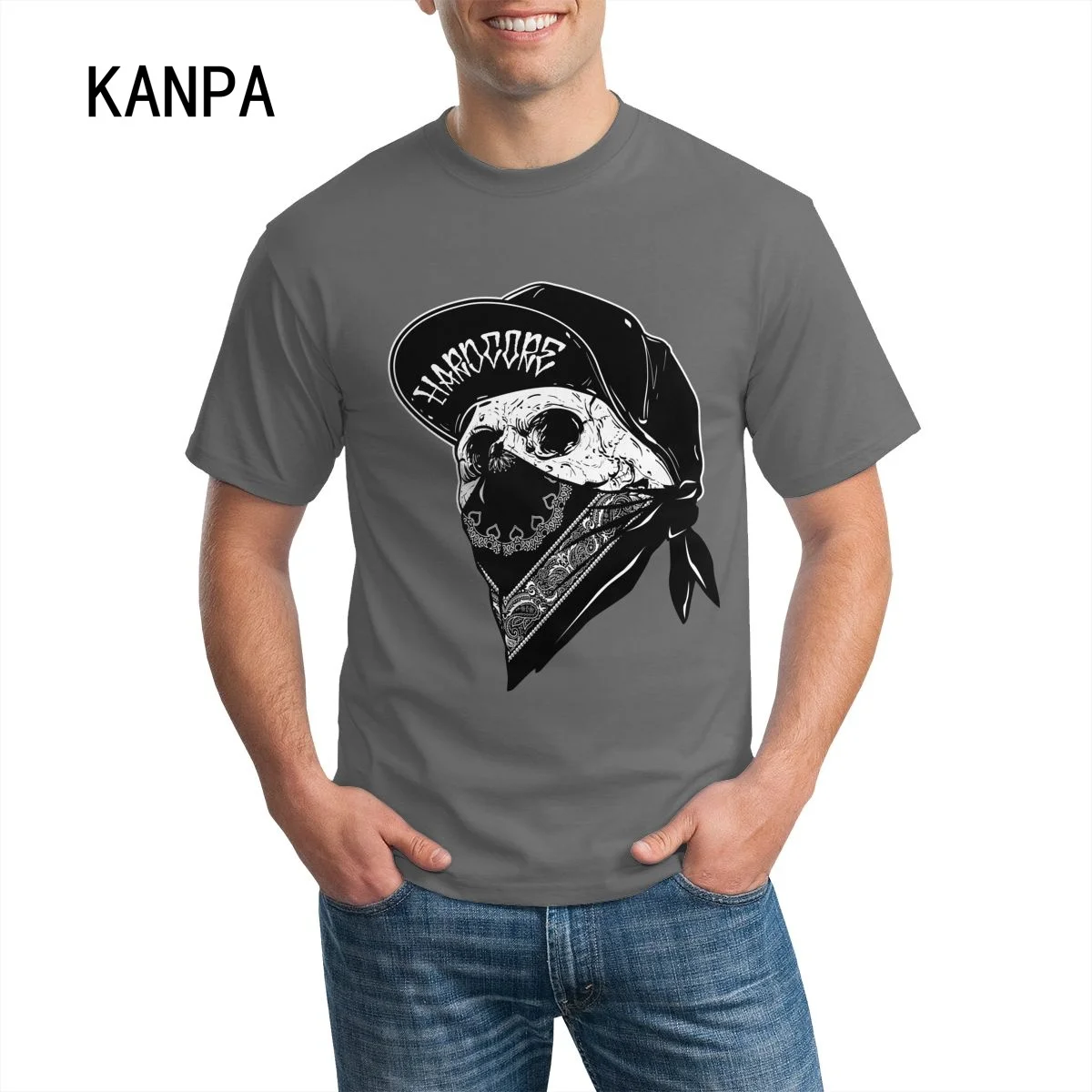

Высококачественная Мужская футболка Kanpa, новый дизайн, уличный стиль, мужские футболки с принтом, толстовки с круглым вырезом