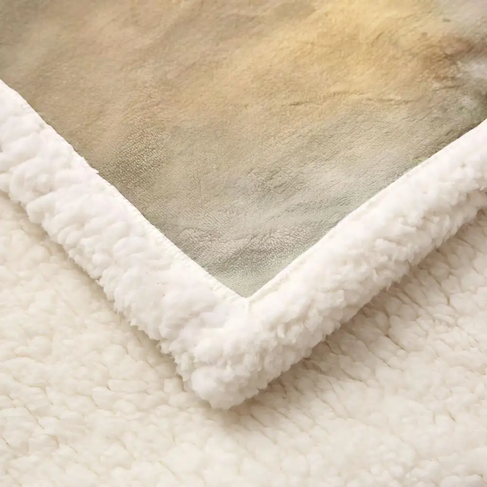 Флисовое одеяло Irisbell для кровати с 3D принтом бегущей лошади толстое стеганое