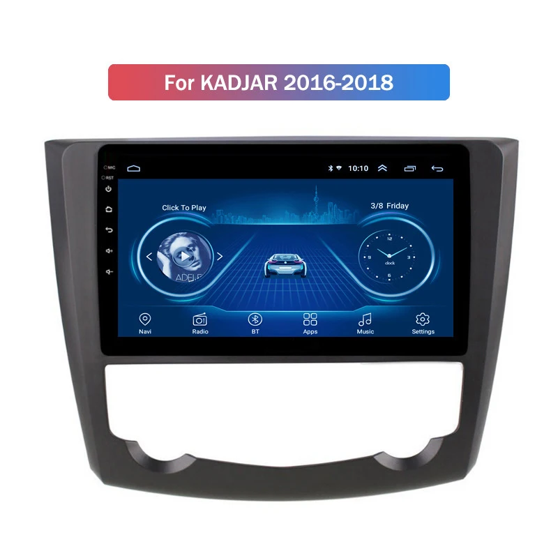 Автомагнитола для Renault Kadjar 15 18 мультимедийный проигрыватель на Android с GPS 9 '' 1 ГБ