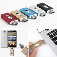 usb flash drive 8163264gb memory storage pen drive port for apple android pc 3 in 1 design external storage