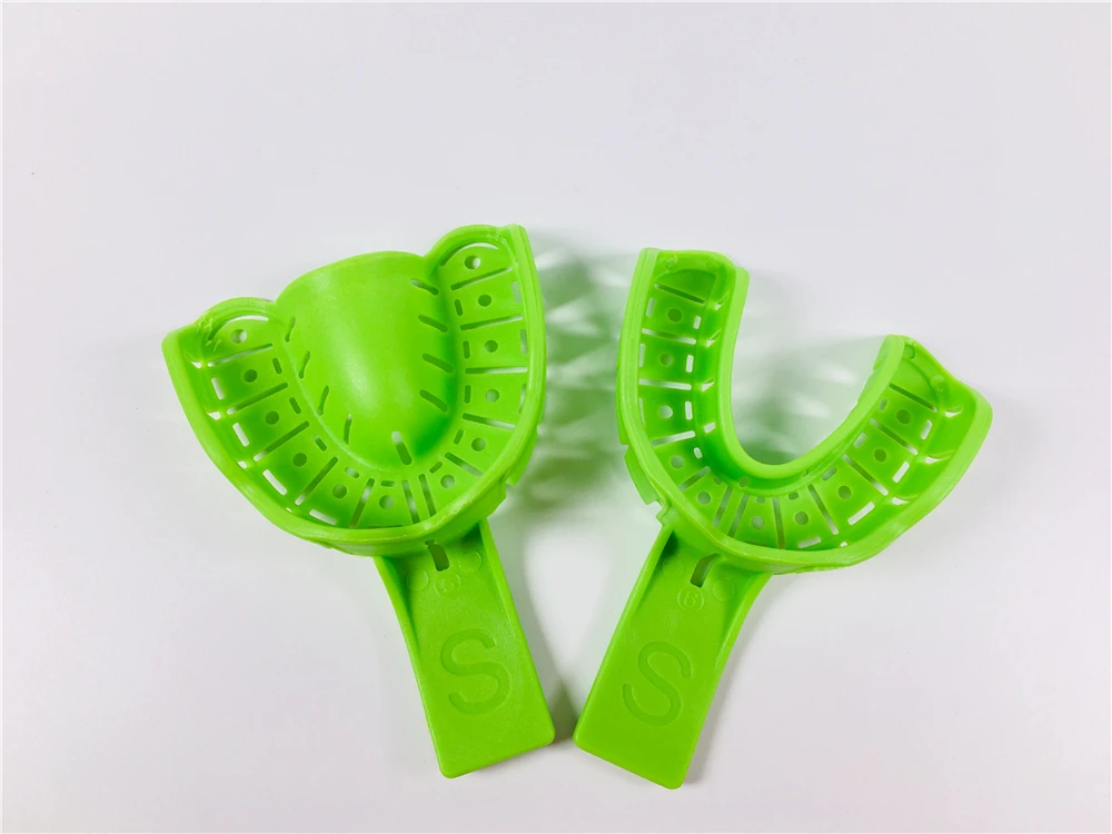 Зеленые одноразовые лотки для имплантации стоматологическая инкрустация