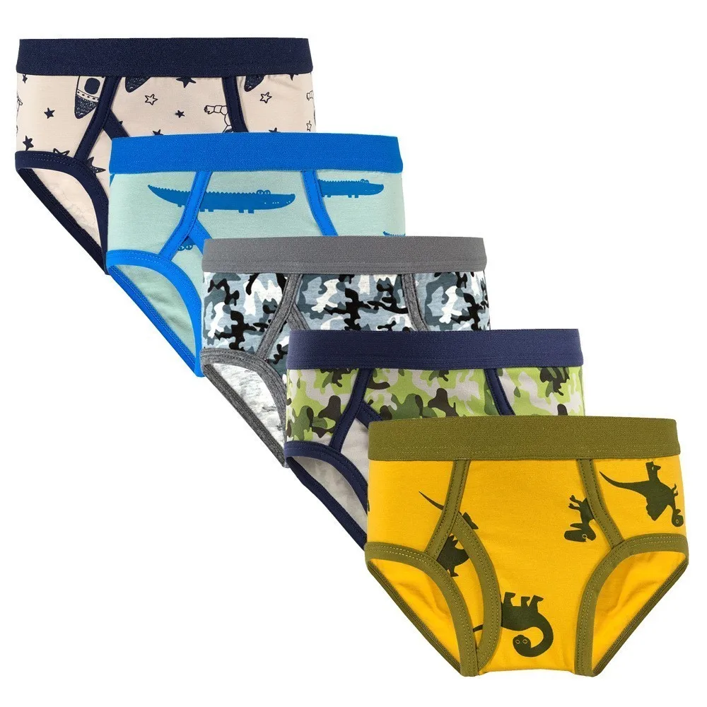 5 шт./лот хлопковый мягкий детское нижнее белье для мальчиков трусы боксеры детей