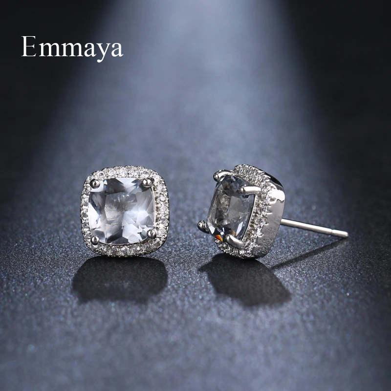 Женские классические серьги с кубическим цирконием Emmaya модные вечерние