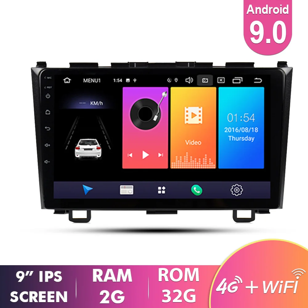 2G 32G EKIY " ips Android 9,0 автомобильный Радио gps Мультимедиа 4G для Honda CRV CR-V 2007-2011 Automotivo Навигация стерео видео плеер - Цвет: 2G 32G