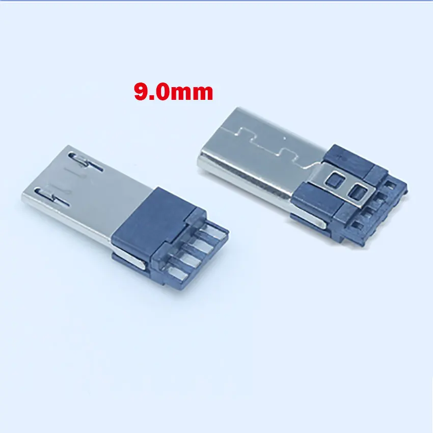 Фото 10 шт. 2-контактный/4-контактный разъем Micro USB, штекер, разъем порта, Концевая заглушка, штекеры для Samsung, Huawei, сделай сам №2