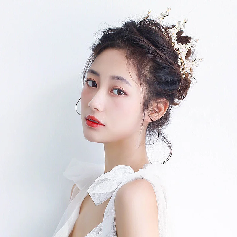 В Корейском стиле интернет знаменитость невесты свадебное платье украшение для