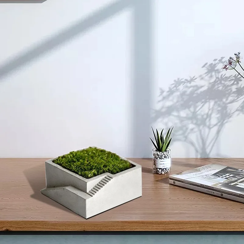 

Silicone Mold For Concrete Flower Pot Succulent Plants Round Pen Container Plaster Gypsum Mould Cement Clay Molds