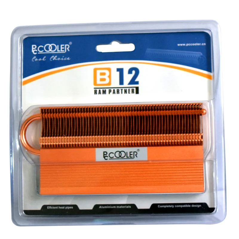 Pccooler B12 медная трубка кулер памяти радиатор оперативная память партнер для DDR2 DDR3