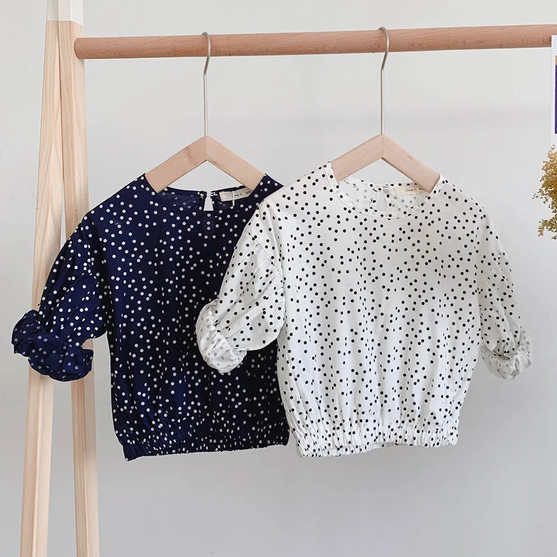 Рубашка с длинными рукавами для девочек стильная Базовая рубашка куклой