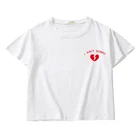 Летняя Новинка, женская короткая футболка в стиле Харадзюку, хлопковые укороченные топы с надписью I ain't извините, женские футболки в Корейском стиле, мужские топы