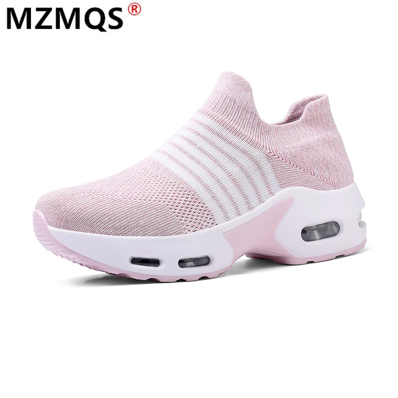 

2021 Women's Shockproof Non-slip Color Matching Sneakers Fashion Women's Shoes Autumn Comfortable Breathable Mesh Casual Shoes