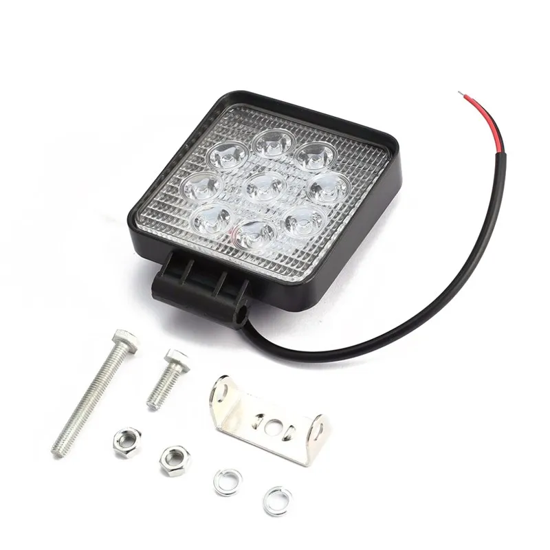 NEW-27W 9 x 3W Square LED Work Light Truck Lamp Camping Boat 12V 24V 6000K FLOOD Lamps | Автомобили и мотоциклы