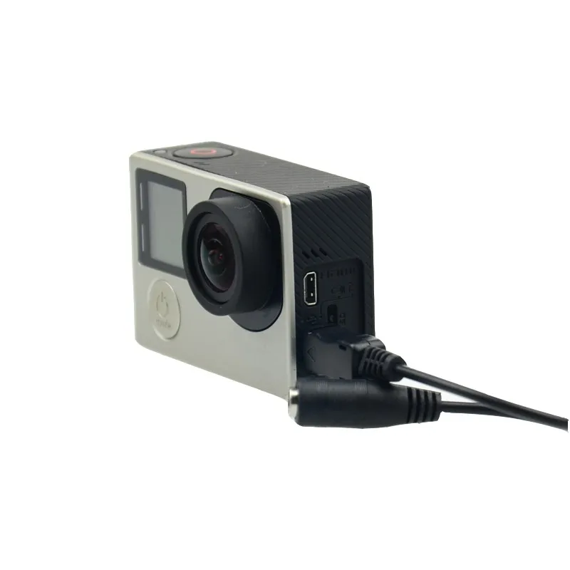 Черный Мини USB на 3 5 мм разъем Кабель микрофонный кабель для передачи Gopro Hero +