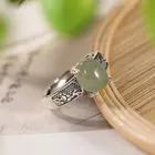 Женское кольцо из серебра 925 пробы с натуральным камнем