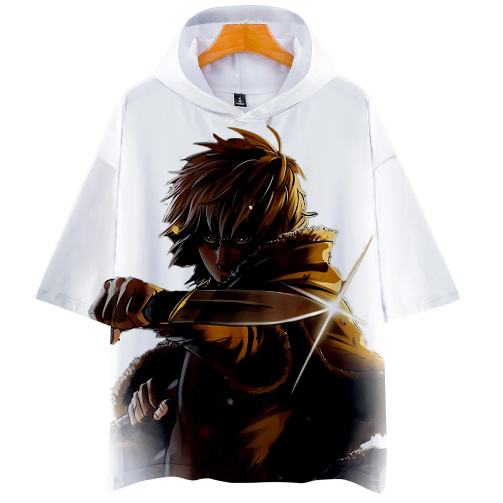 

Мужская/женская футболка с капюшоном и 3D-принтом, с коротким рукавом