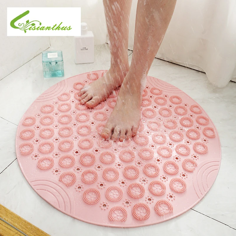 Новинка Нескользящий Резиновый Массажный коврик с присосками для ванной дома