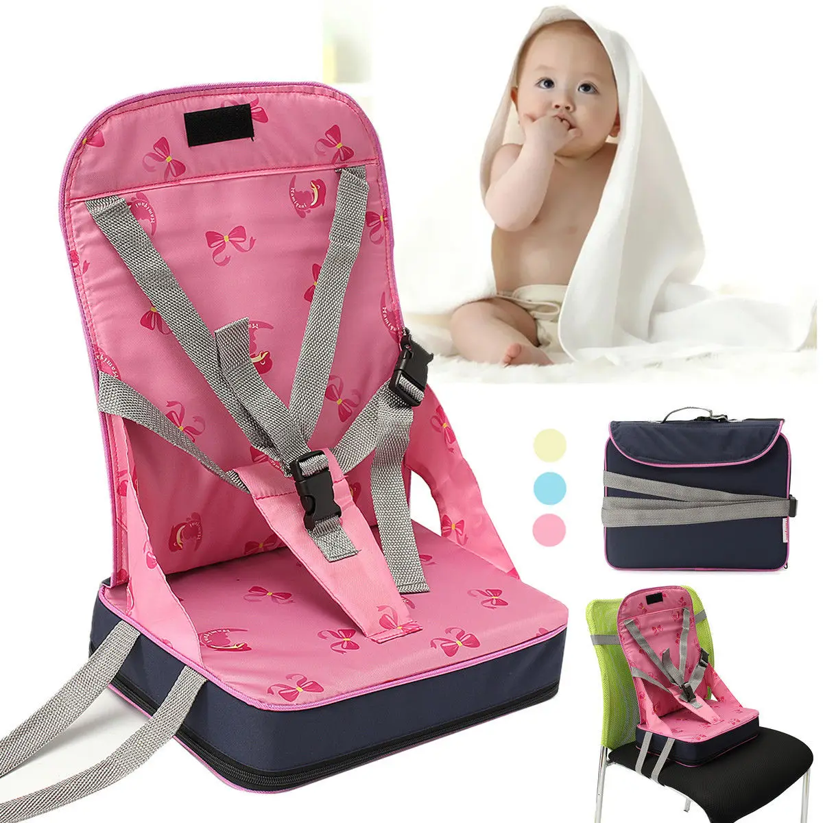 구매 식사 유아 빨 아기 의자 가방 점심 방수 휴대용 좌석 접이식 여행 수유 옥스포드 헝겊 안전 벨트 하네스