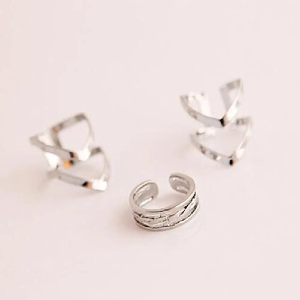 

80% Hot Sale 3Pcs/Set Fashion Women's Arrow Hollow Midi Knuckle Open Finger Ring Band Gift
