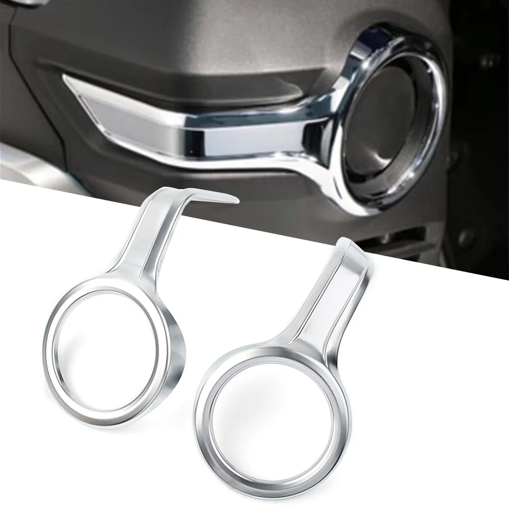 

Gold Wing Chrome ABS Motorbike Fog Light Bezel Trim Rings Decorative Cover 2Pcs For Honda Goldwing GL1800 F6B 2018 2019 2020