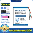 100% Оригинальный LOSONCOER 1000 мАч для Garmin Forerunner 310XT батарея Нижняя 361-00041-00 Смарт-часы запасные части