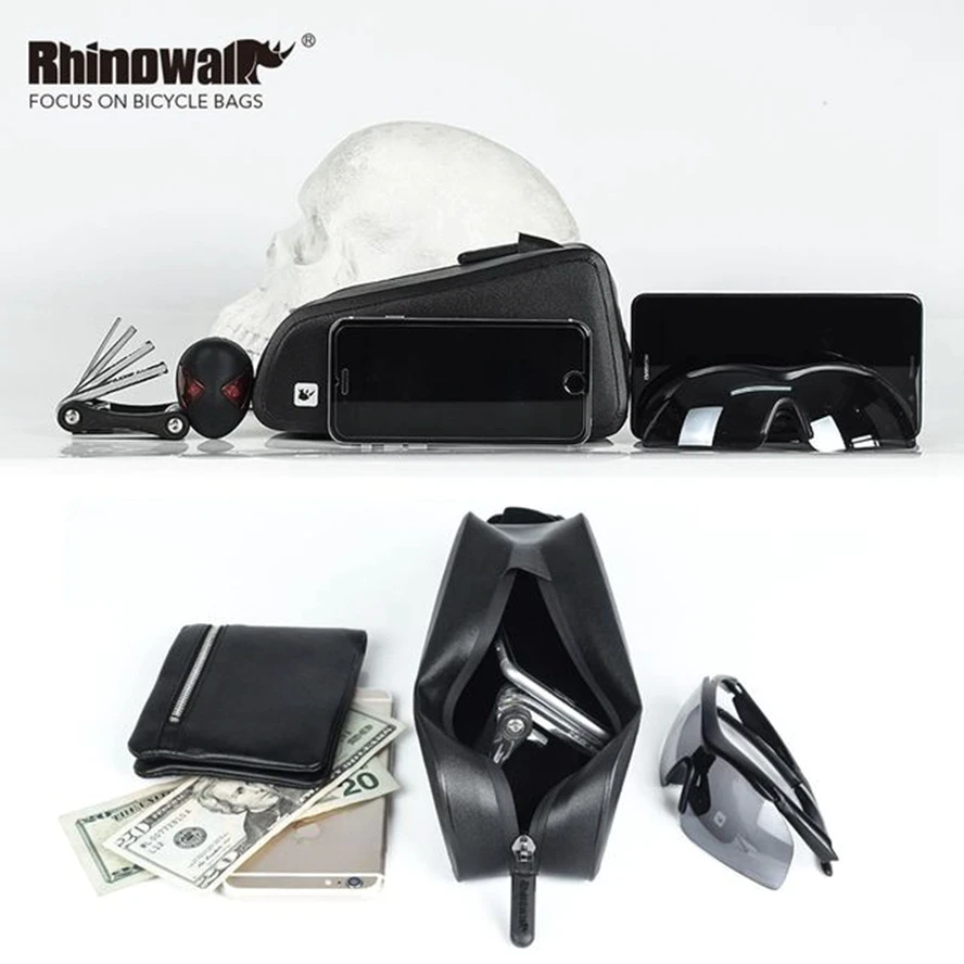 Rhinowalk Waterproof Bicycle Front Frame Bags MTB Road Bike Tube Bag Cycling Accessories | Спорт и развлечения