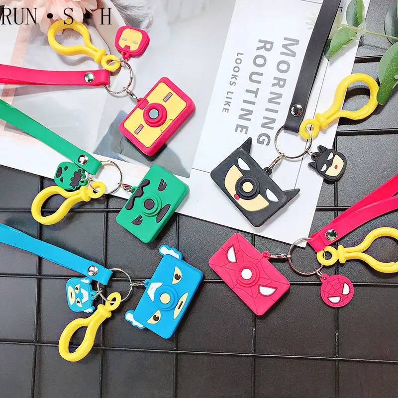 Мстители прекрасный брелок клей ПВХ мягкая текстура клея фигурка мультфильм