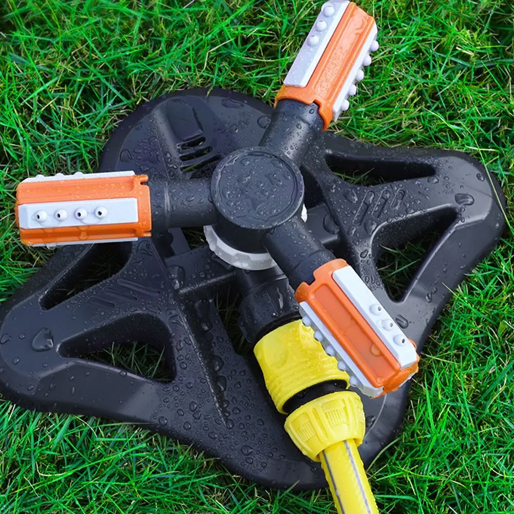 

Adjustable 360 Degree 3-arm Rotating Sprinklers Grass Lawn Automatic Watering Nozzles Garden Agriculture Irrigation Device