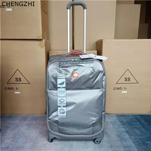 CHENGZHI 2" 24" 29 дюймов ультра-светильник чемодан на колесиках водонепроницаемый багаж на колесиках коробка для посадки Модный Дорожный чемодан на колесиках - Цвет: silver grey