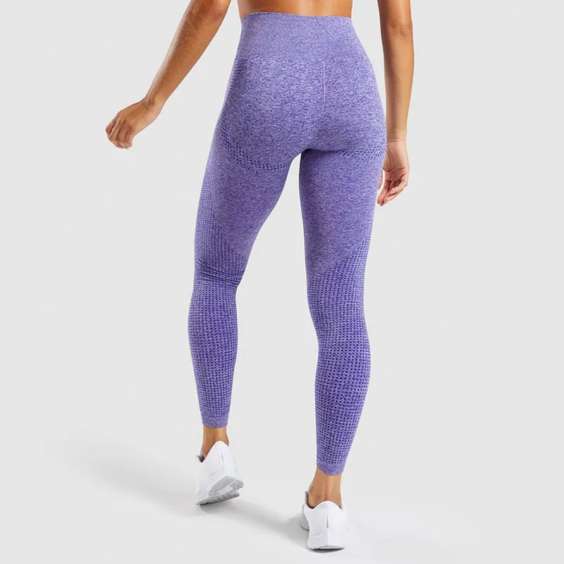 

NORMOV Seamless Women Leggings Solid High Waist Ankle Length Spandex Leggins Fitness Push Up Leggings Femme