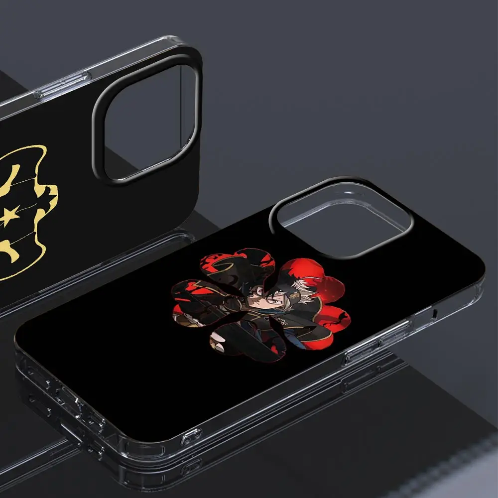 Black Clover Anime Asta Phone Case For iPhone 11 12 13 Pro Max XR X XS 7 8 6 6s Plus SE 2020 2022 12 Mini Silicone Cover Shell