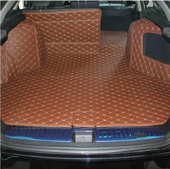 leather car trunk mat for honda crosstour 2010 2011 2012 2013 2014 2015 cargo liner accessories