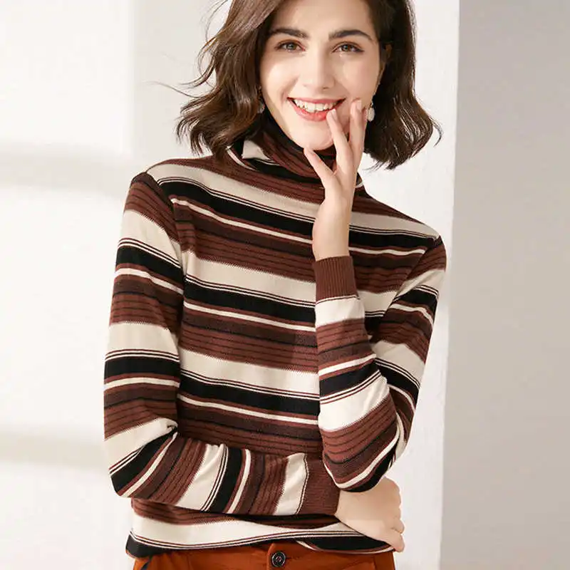 

Cashmere Pullover Warm Women Sweater Female Knitted Bottoming Winter Turtleneck