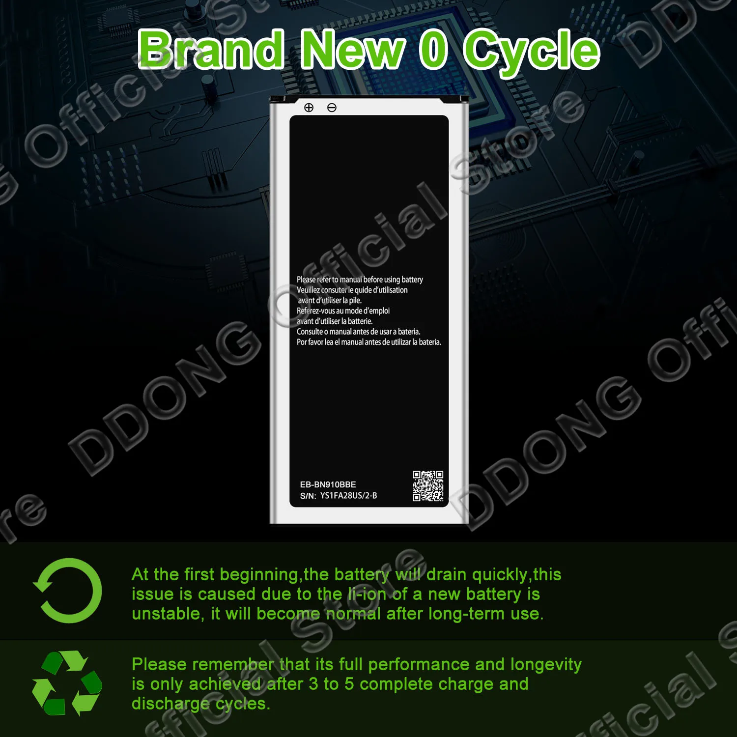 

Replacement Battery EB-BN910BBU For Samsung Note 4 N910P N910 N910G N910V N910A N910T3 N9100 AA1K905DS Battery With Tool Kit