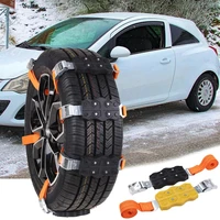 2pcs car snow chains anti slip universal rubber nylon chain for suv off road safety chains snow mud ground for icesnowmud road