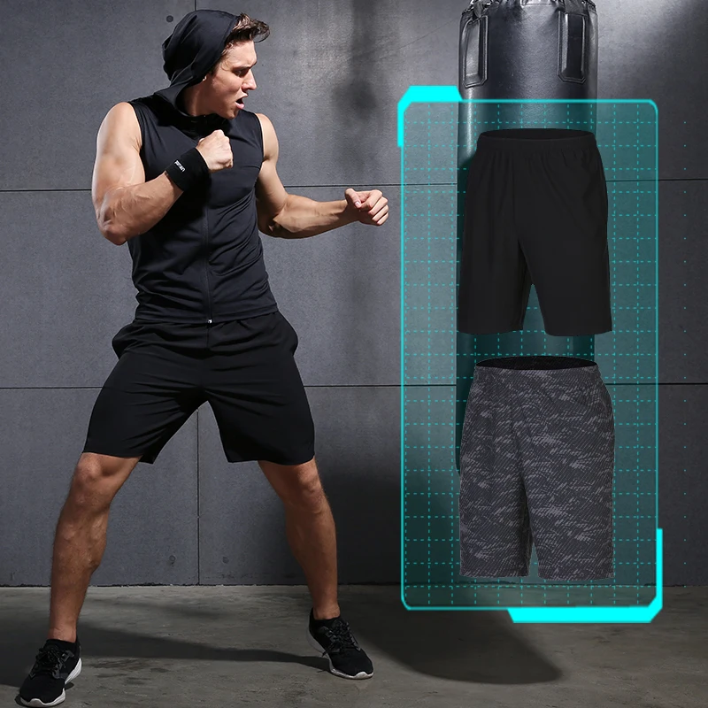 

VANSYDICAL шорты для бега для мужчин с принтом, спортивные шорты для спортзала, Полиэстеровые быстросохнущие шорты для фитнеса, баскетбольные Ко...