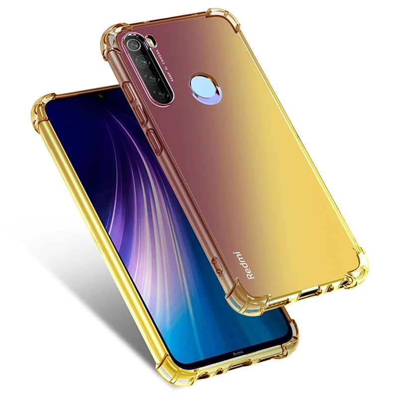 F Цветной мягкий чехол с градиентом для Xiao mi Red mi Note 8T Note 8 Pro, противоударный чехол для mi Note 10 mi 9 Lite mi A3 CC9e Red mi 8 8A - Цвет: F
