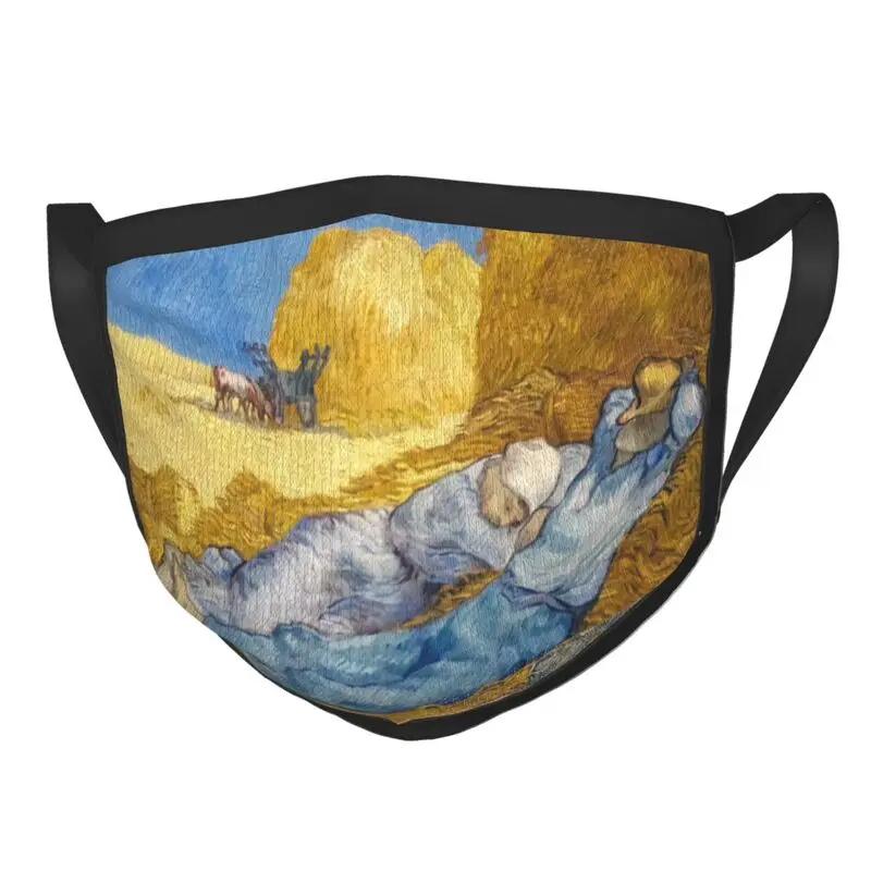 

Vincent Van Gogh Breathable Mouth Face Mask Men Women The Siesta Mask Anti Haze Dustproof Protection Cover Respirator Muffle