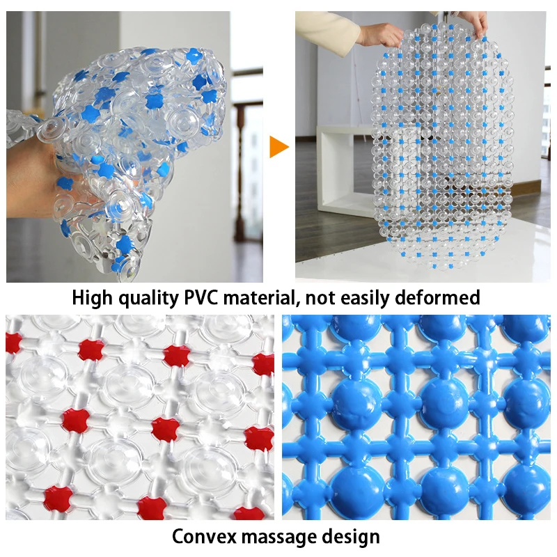 ПВХ Туалет коврики для ванной душ ванная комната ковер всасывания Нескользящие