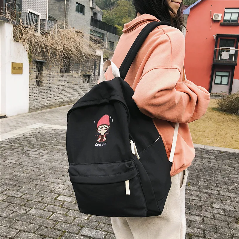 GALANODEL/крутой женский рюкзак с вышивкой для девочек чистый водонепроницаемый