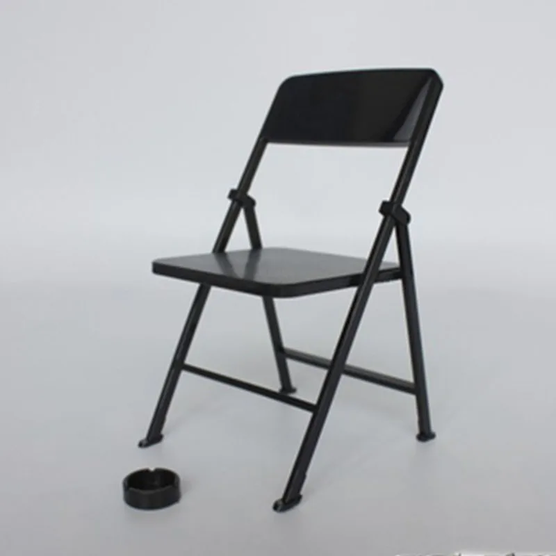 

1/6 soldier model accessories 6 points baby soldier model props folding black chair