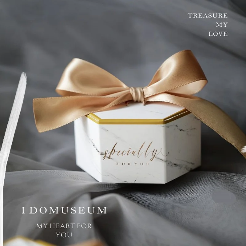 Новый Европейский мраморный Стиль Подарочная коробка Baby Shower День рождения