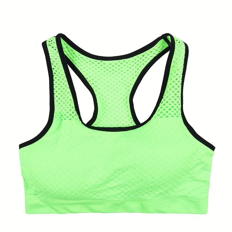 VEQKING спортивный бюстгальтер с дышащей сеткой женский топ высокой эластичной