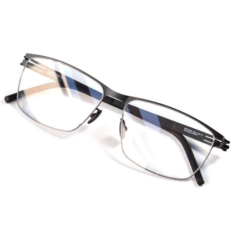 

Screwdriver Glasses Frame for Men Germany Berlin Design Ultra Light Dunne Metals Glasses Gentlemen Business Square Full Field
