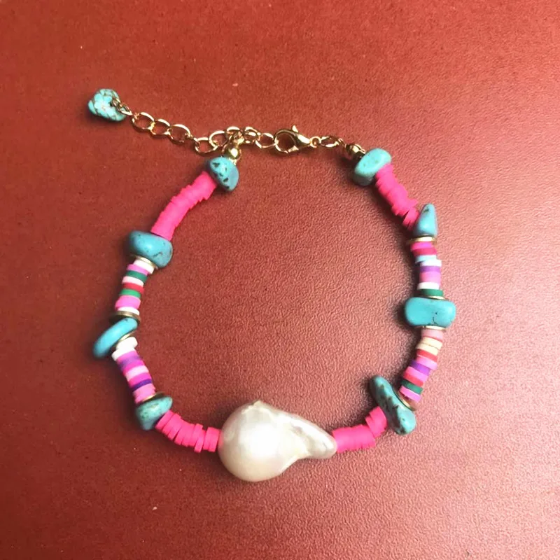 Женское Ожерелье в богемном стиле с жемчужной подвеской чокер из нержавеющей