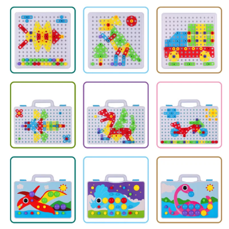 Сверлильный винт 3D креативный мозаичный пазл игрушки для детей Строительные