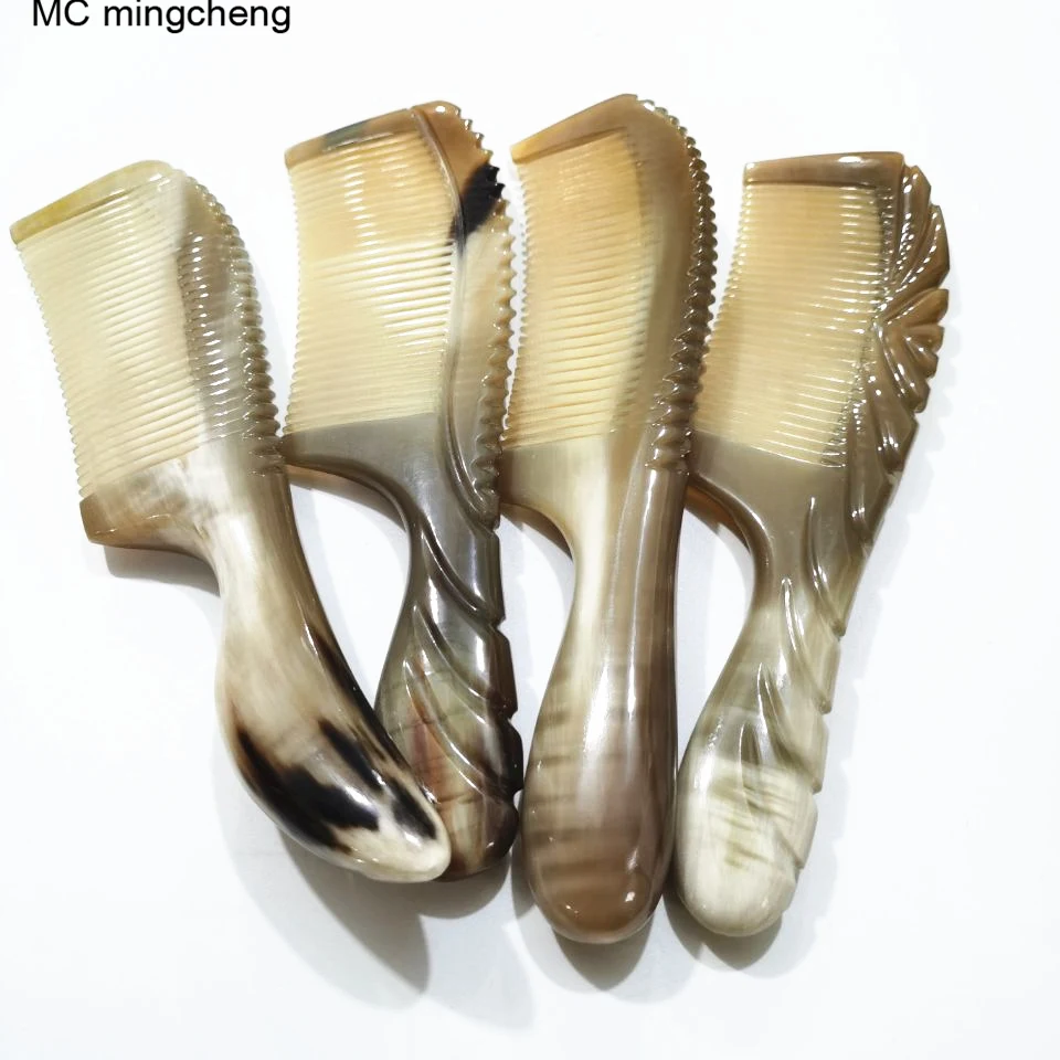 

Щетка для волос MC brand natural manual 100% real расчески из бычьего рога, Парикмахерская, массажная Расческа для кожи головы