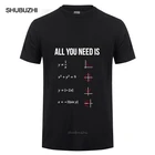 Все, что вам нужно, это футболки с надписью Love математика, забавный подарок на день рождения для мужчин, парней, повседневная хлопковая футболка с коротким рукавом и круглым вырезом для фитнеса