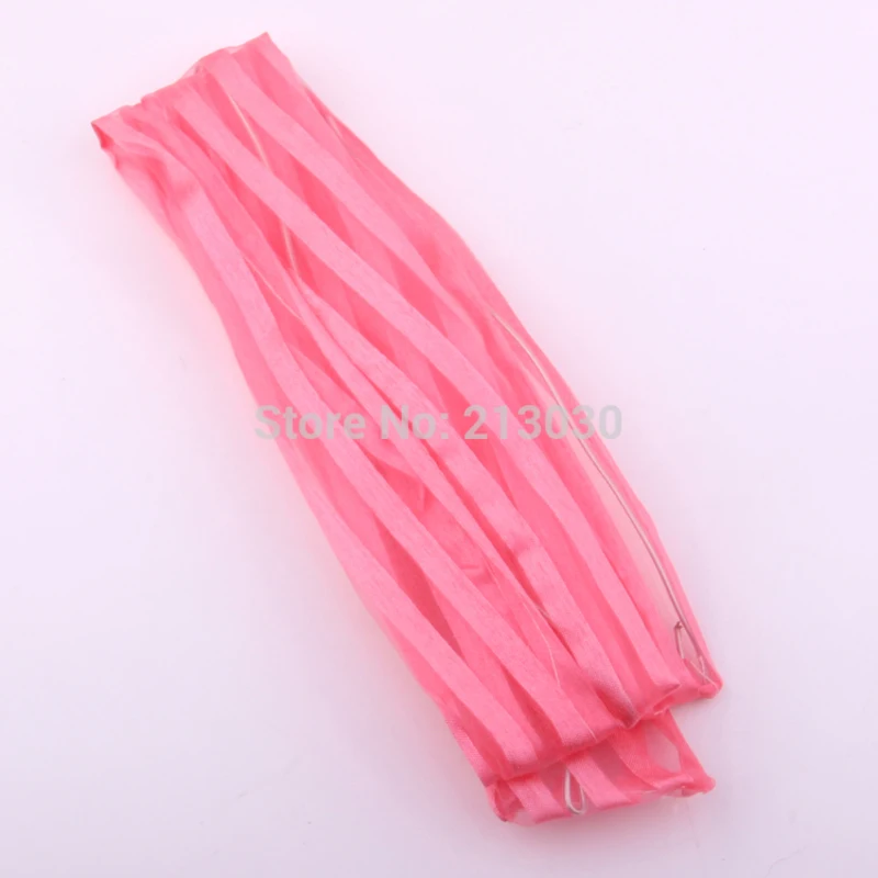 Модные аксессуары для волос девочек розовая лента прозрачная из органзы