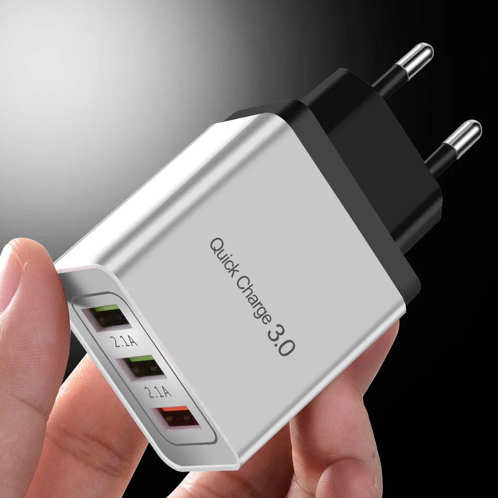 Быстрое зарядное устройство USB 3 0 для iPhone X 8 Plus быстрая зарядка Samsung A50 A30 S9 Xiaomi Huawei qc