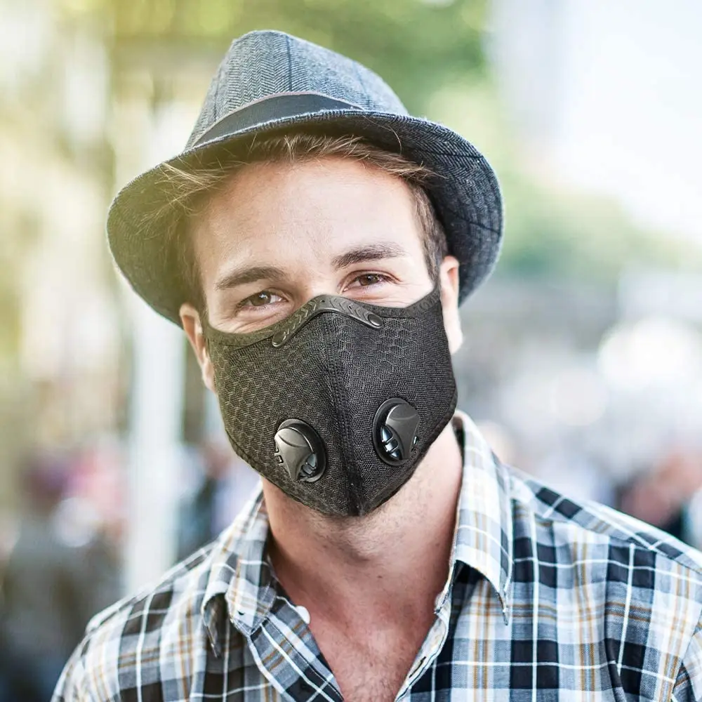 Многоразовые велосипедные маски моющаяся маска для лица и рта дышащая модная